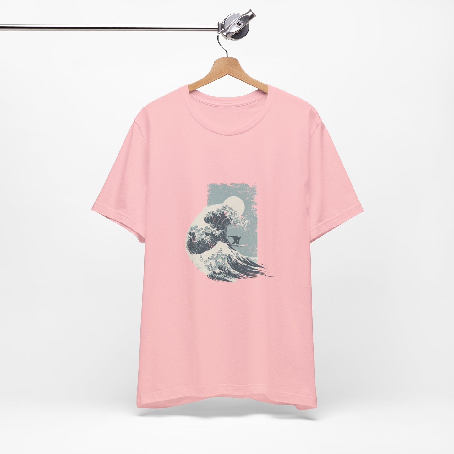 Ocean Wave Art Tee, Unisex Graphic T-Shirt, Beach Lover Gift, Casual Summer Wear, Artistic Cotton Tee