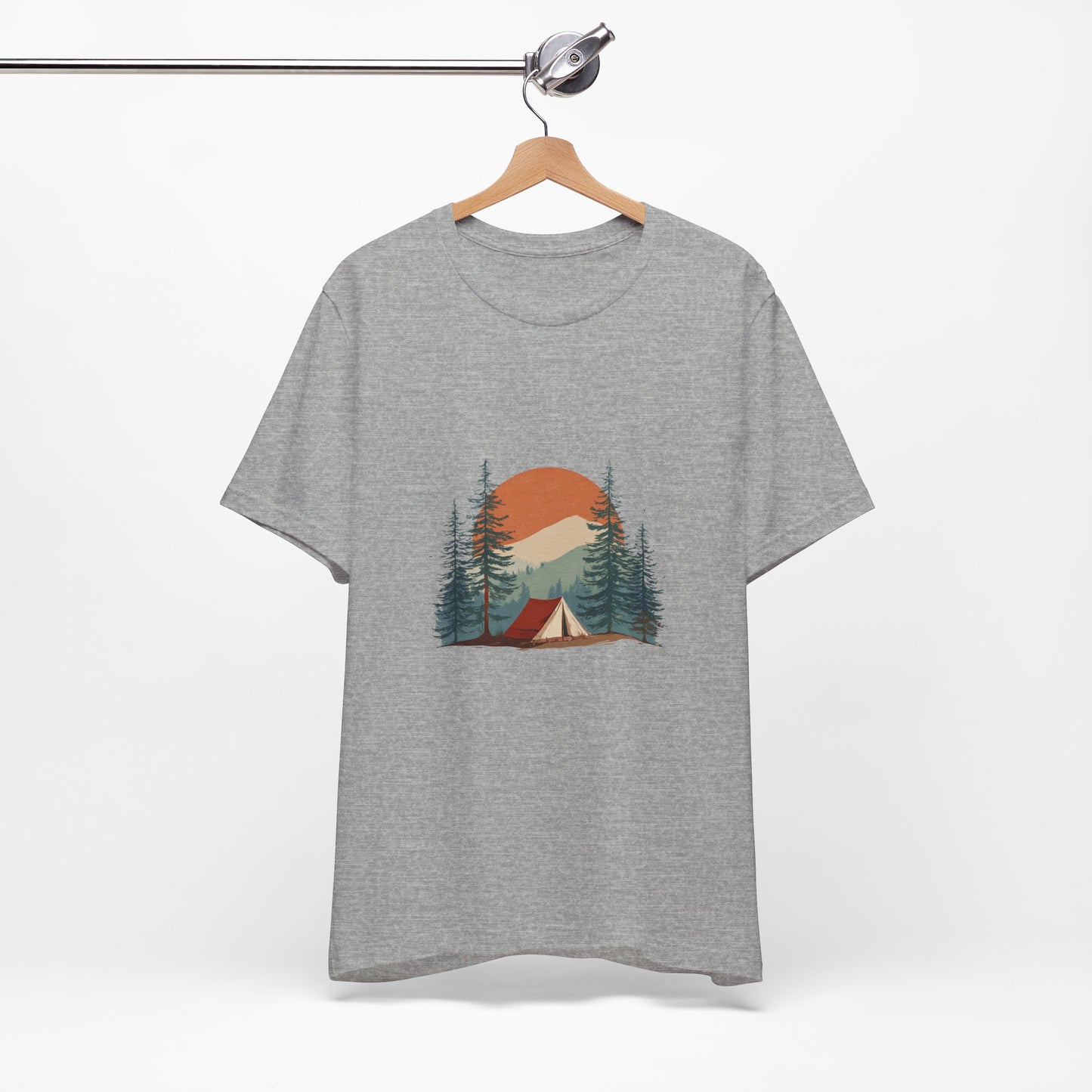 Nature-Inspired Unisex Tee | Camp Vibes, Adventure Shirt, Outdoor Apparel, Gift for Hikers, Summer Outfit, Travel T-Shirt