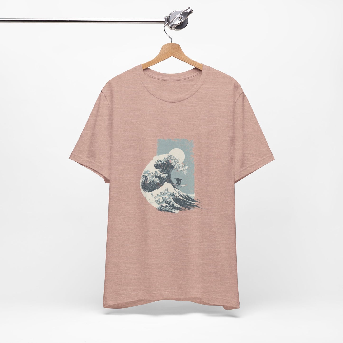 Ocean Wave Art Tee, Unisex Graphic T-Shirt, Beach Lover Gift, Casual Summer Wear, Artistic Cotton Tee