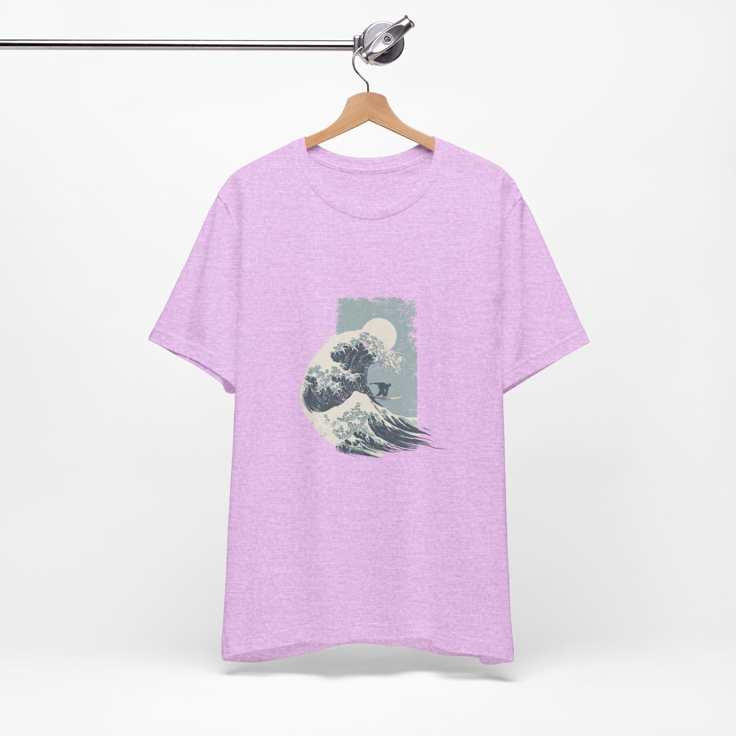 Ocean Wave Art Tee, Unisex Graphic T-Shirt, Beach Lover Gift, Casual Summer Wear, Artistic Cotton Tee