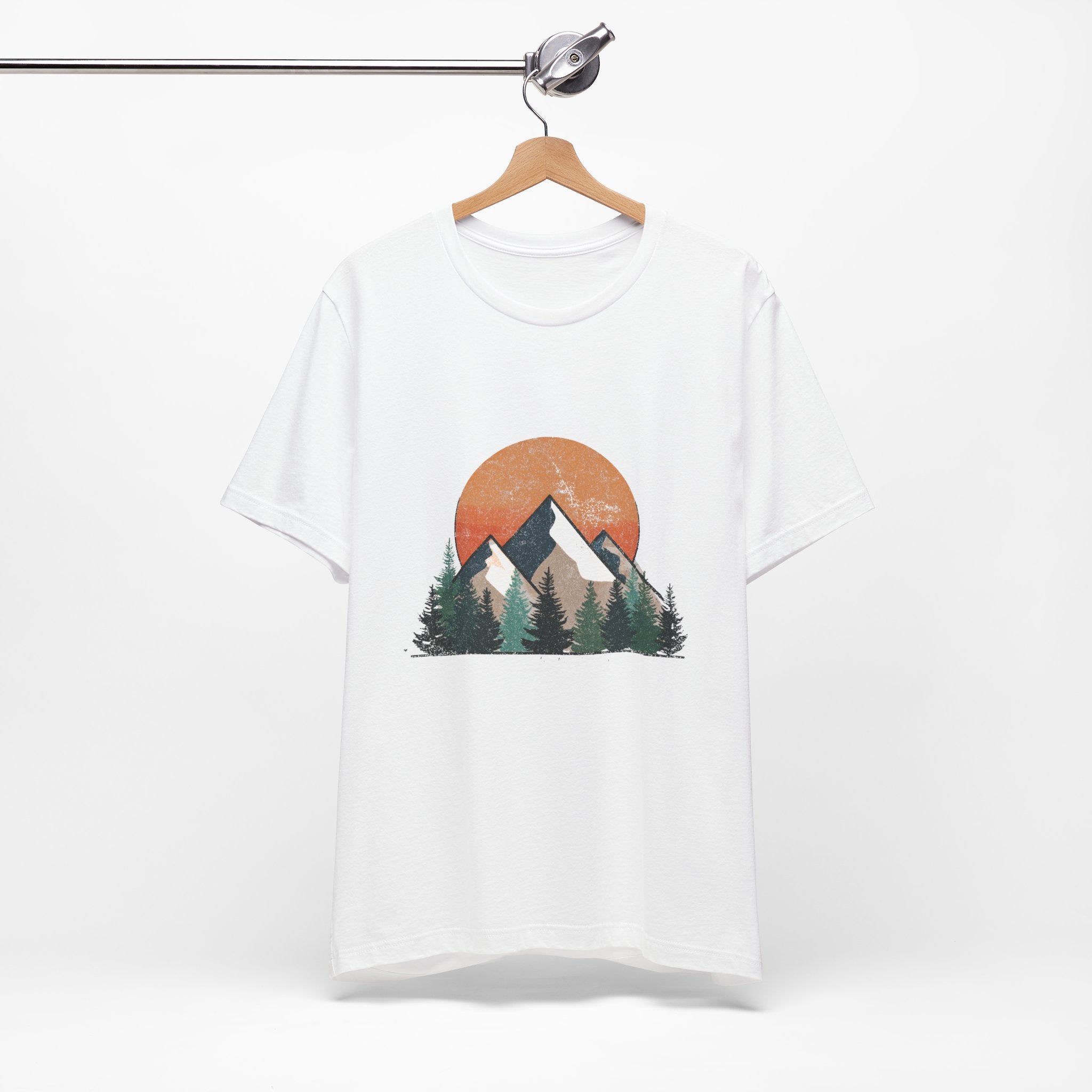 Mountain Sunset Tee, Adventure Apparel, Nature Lover Gift, Eco-Friendly T-Shirt, Casual Wear
