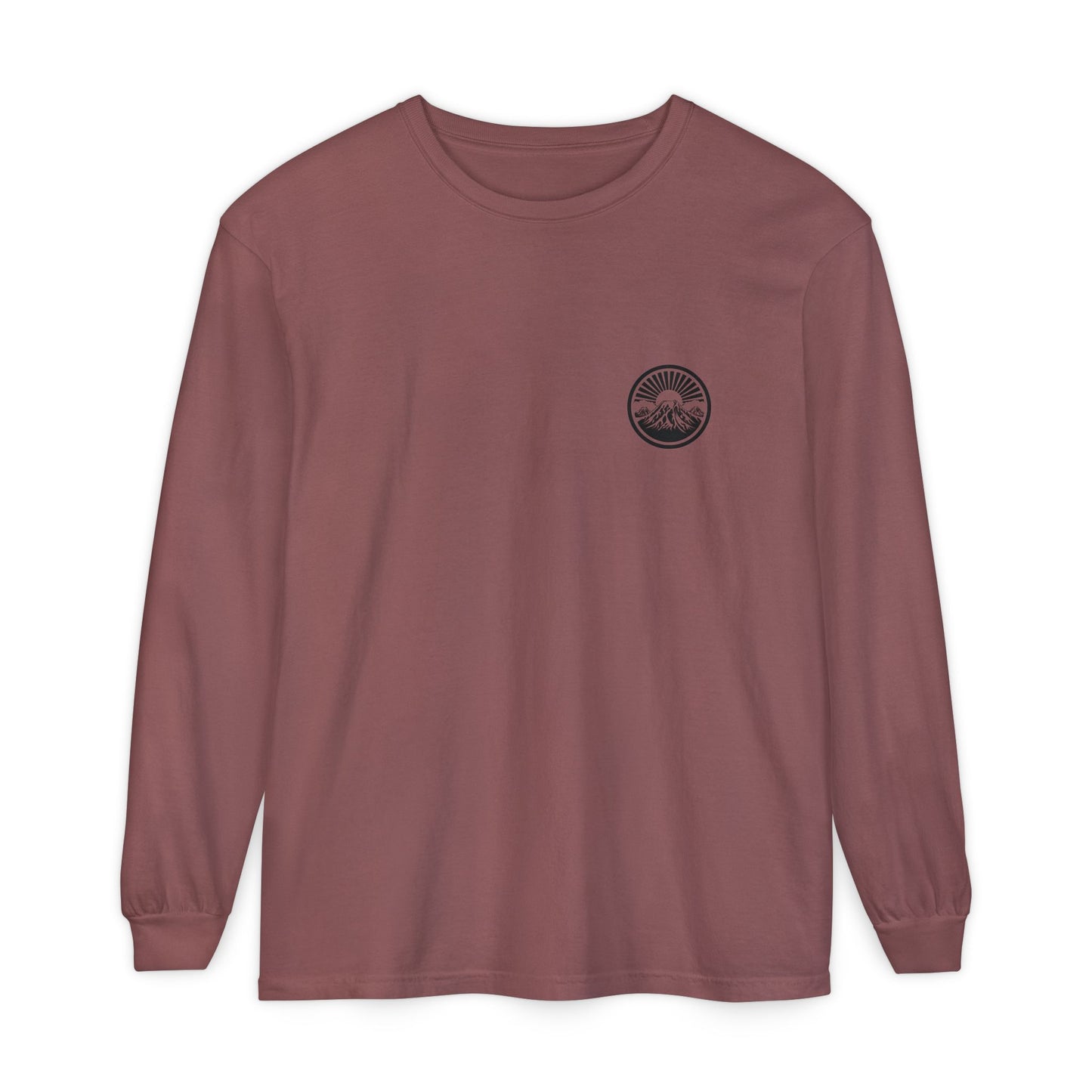 Mountain Sunrise Long Sleeve T-Shirt | Cozy Adventure Tee, Unisex Outdoor Apparel, Camping Gift, Graphic T-Shirt, Nature Lovers Clothing