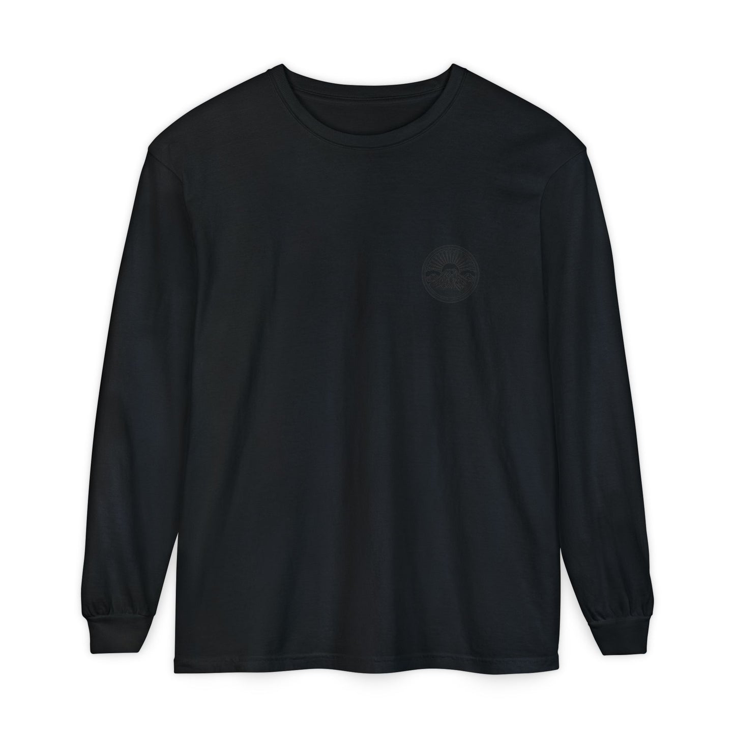 Mountain Sunrise Long Sleeve T-Shirt | Cozy Adventure Tee, Unisex Outdoor Apparel, Camping Gift, Graphic T-Shirt, Nature Lovers Clothing