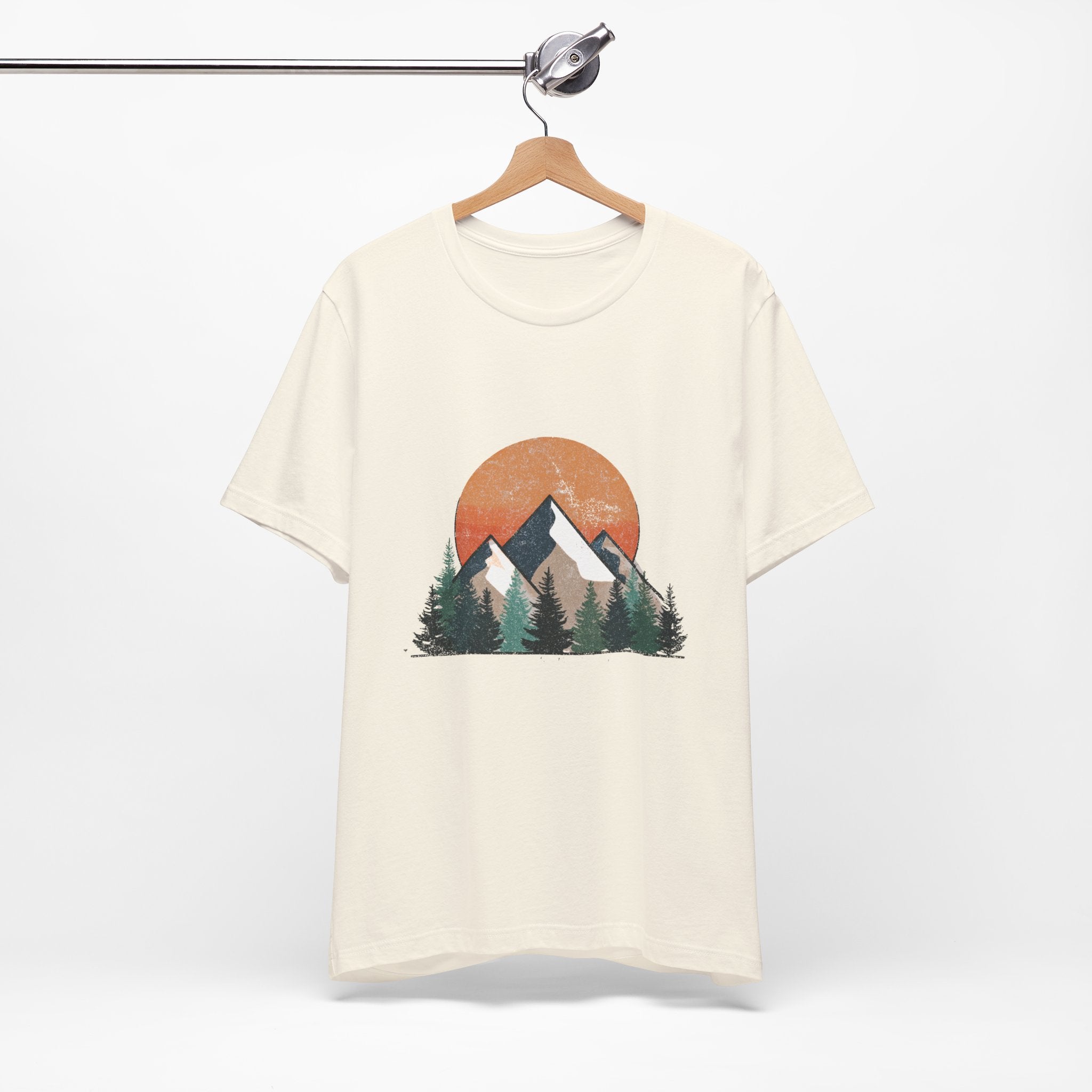 Mountain Sunset Tee, Adventure Apparel, Nature Lover Gift, Eco-Friendly T-Shirt, Casual Wear