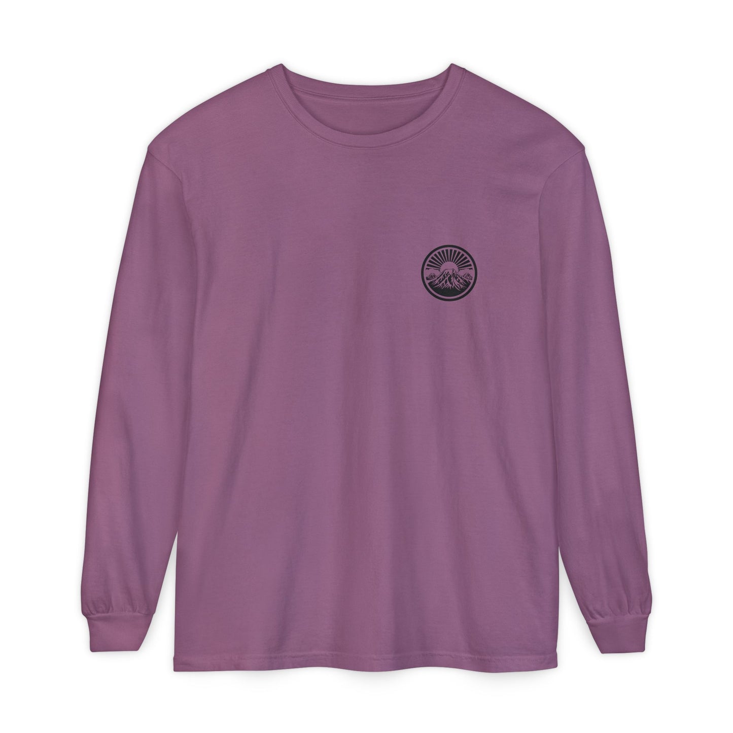 Mountain Sunrise Long Sleeve T-Shirt | Cozy Adventure Tee, Unisex Outdoor Apparel, Camping Gift, Graphic T-Shirt, Nature Lovers Clothing