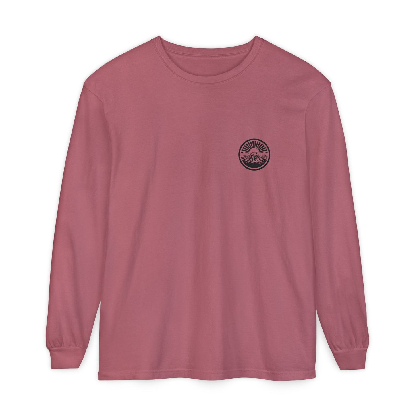 Mountain Sunrise Long Sleeve T-Shirt | Cozy Adventure Tee, Unisex Outdoor Apparel, Camping Gift, Graphic T-Shirt, Nature Lovers Clothing
