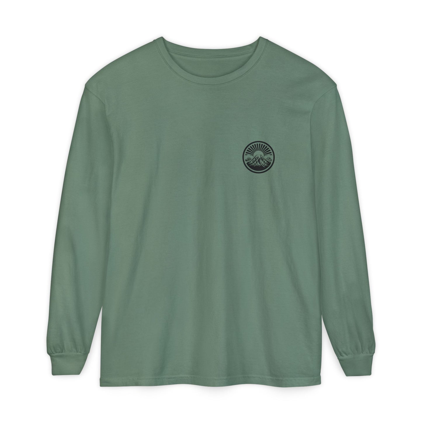 Mountain Sunrise Long Sleeve T-Shirt | Cozy Adventure Tee, Unisex Outdoor Apparel, Camping Gift, Graphic T-Shirt, Nature Lovers Clothing