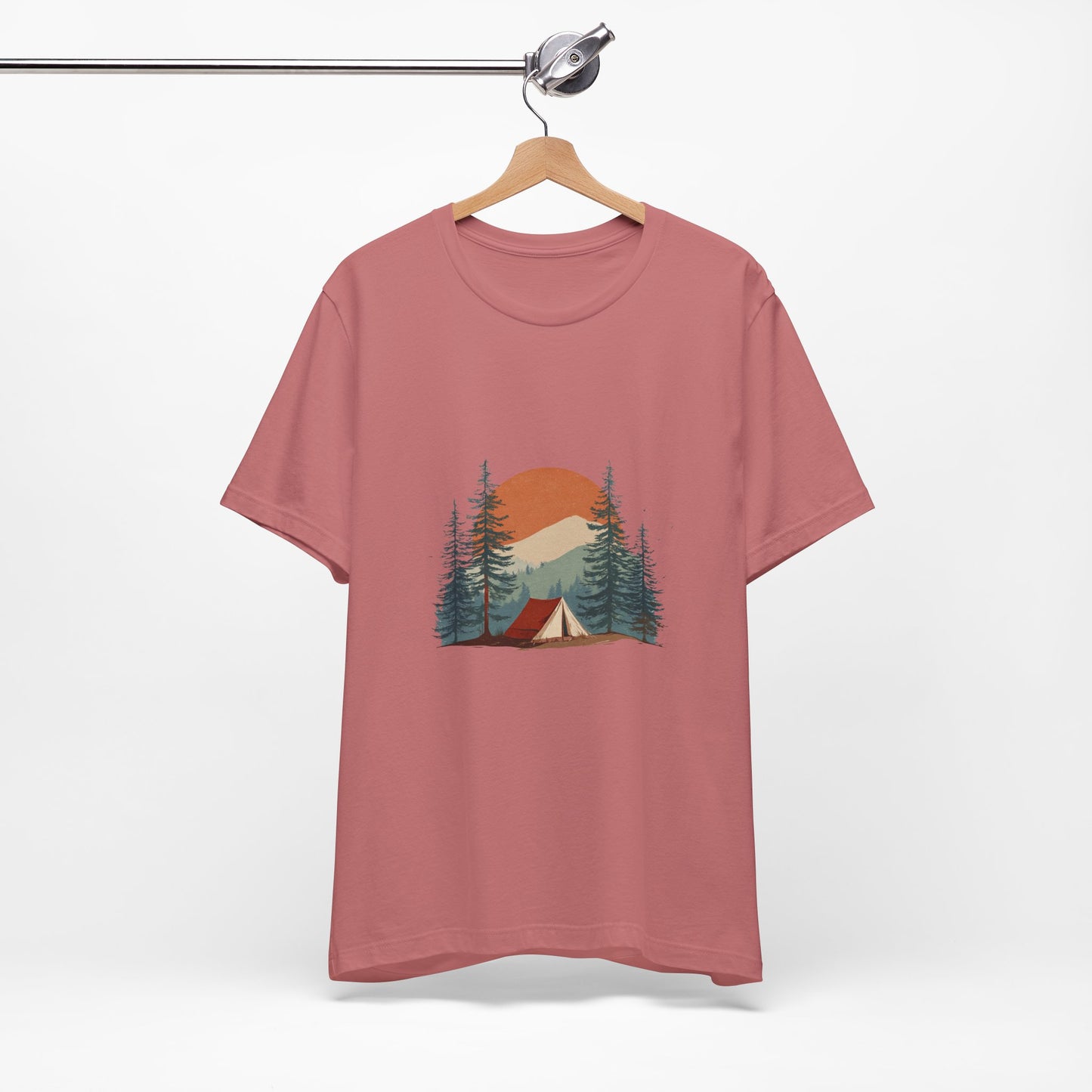 Nature-Inspired Unisex Tee | Camp Vibes, Adventure Shirt, Outdoor Apparel, Gift for Hikers, Summer Outfit, Travel T-Shirt