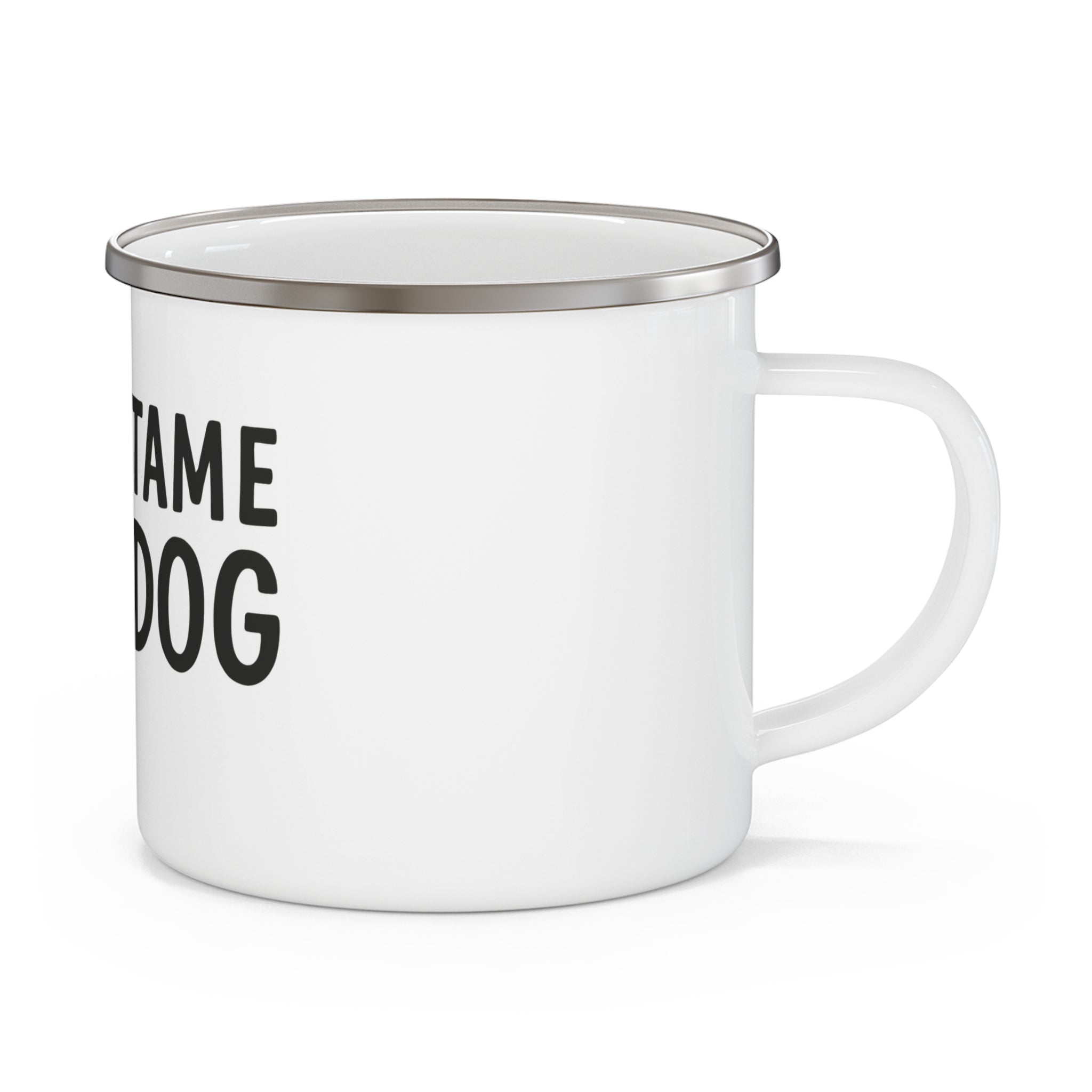 Enamel Mug Snowboarding Dog Design