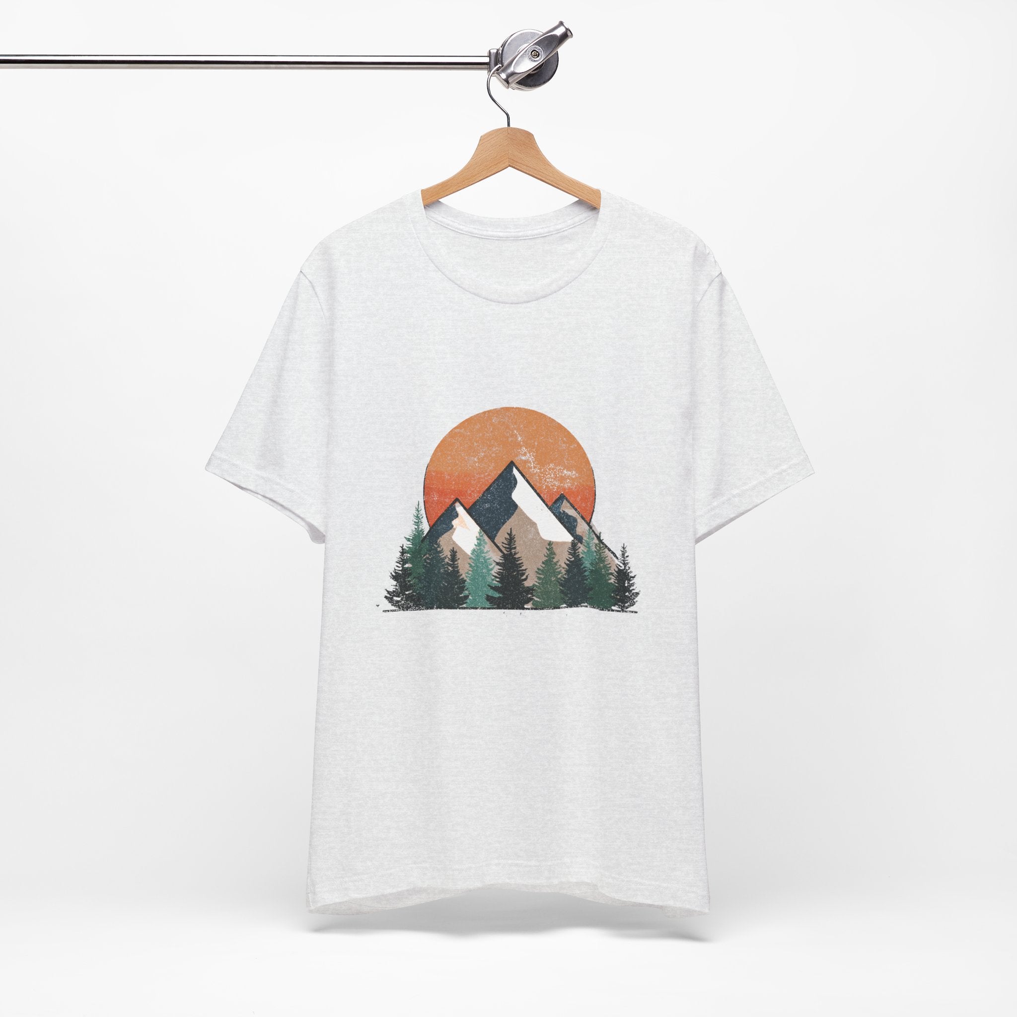 Mountain Sunset Tee, Adventure Apparel, Nature Lover Gift, Eco-Friendly T-Shirt, Casual Wear