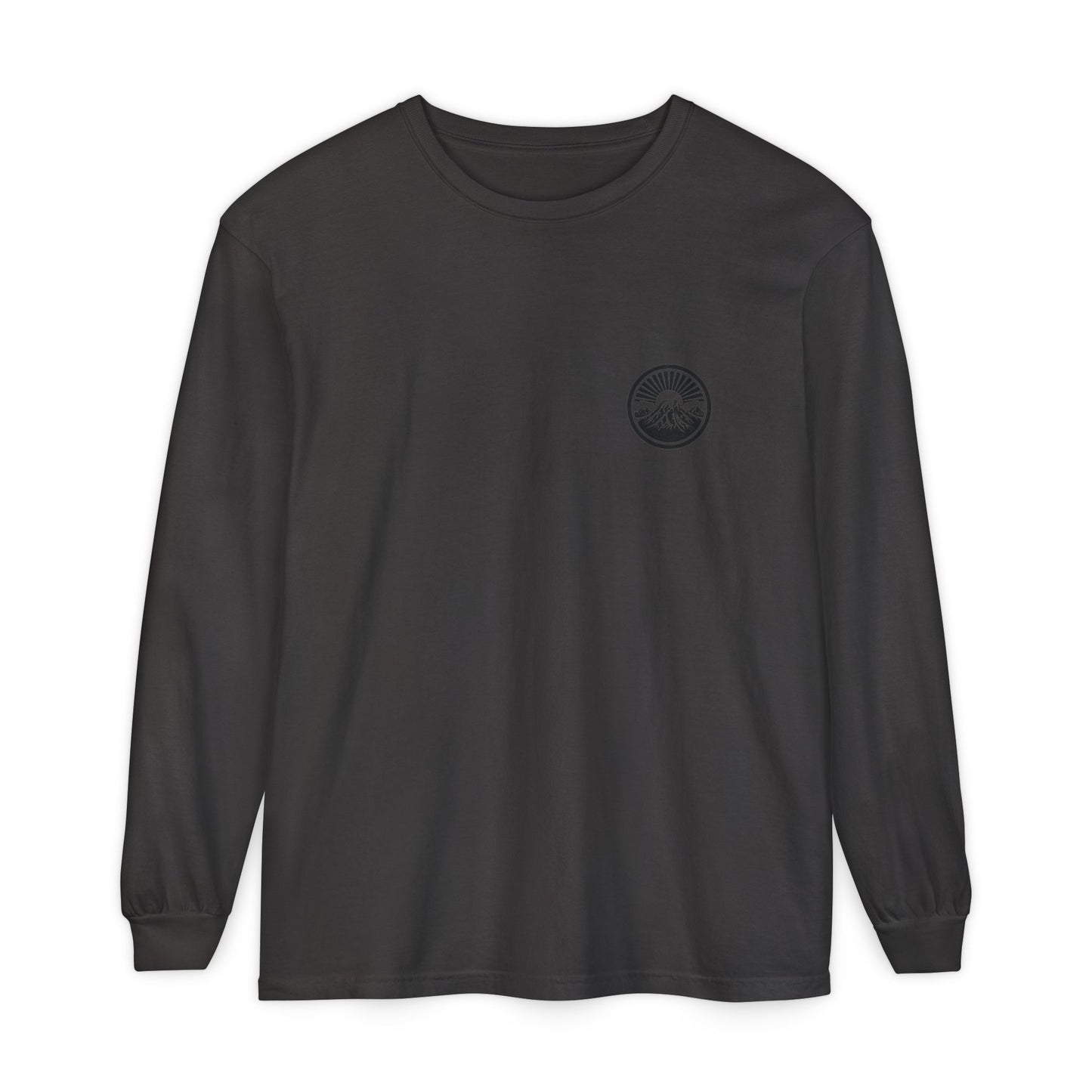 Mountain Sunrise Long Sleeve T-Shirt | Cozy Adventure Tee, Unisex Outdoor Apparel, Camping Gift, Graphic T-Shirt, Nature Lovers Clothing