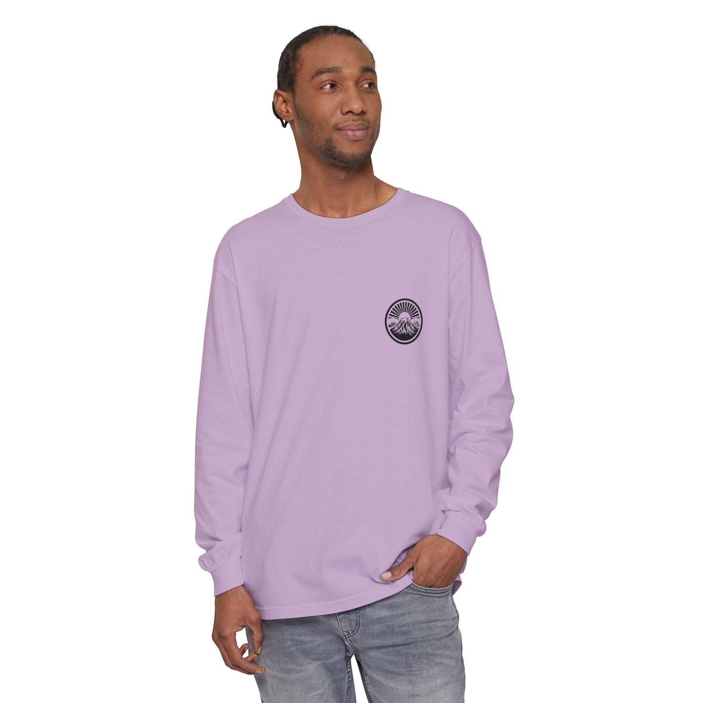 Mountain Sunrise Long Sleeve T-Shirt | Cozy Adventure Tee, Unisex Outdoor Apparel, Camping Gift, Graphic T-Shirt, Nature Lovers Clothing