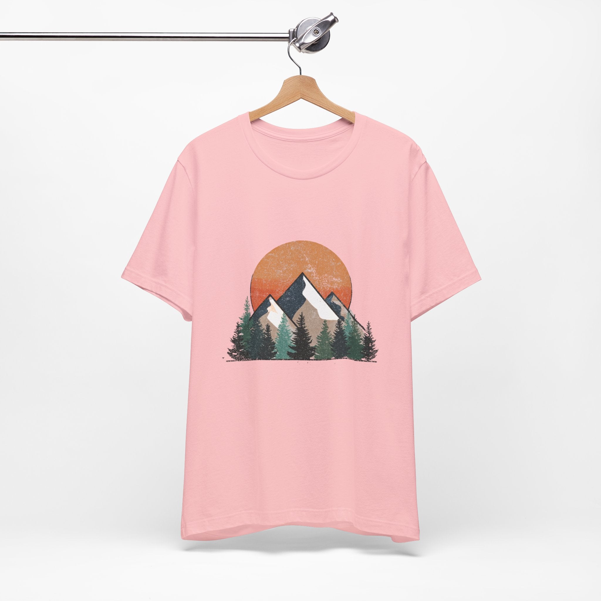 Mountain Sunset Tee, Adventure Apparel, Nature Lover Gift, Eco-Friendly T-Shirt, Casual Wear