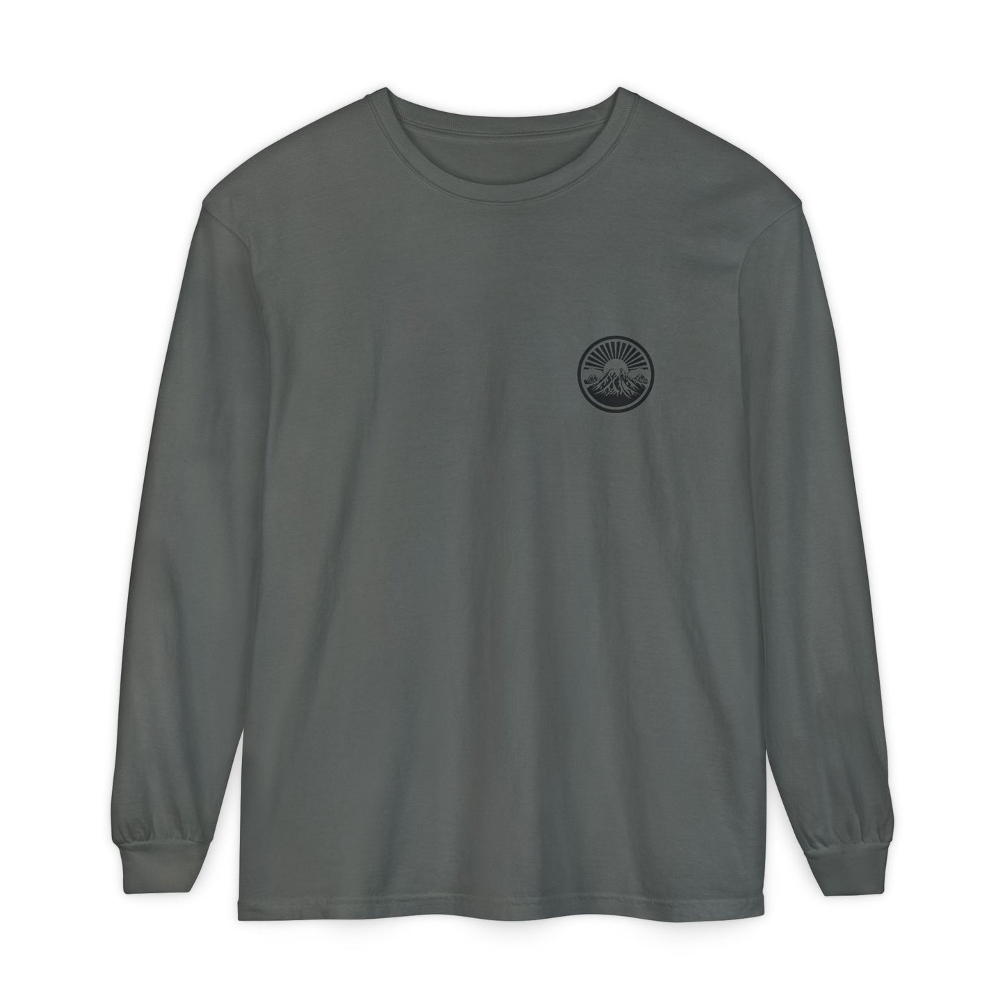 Mountain Sunrise Long Sleeve T-Shirt | Cozy Adventure Tee, Unisex Outdoor Apparel, Camping Gift, Graphic T-Shirt, Nature Lovers Clothing