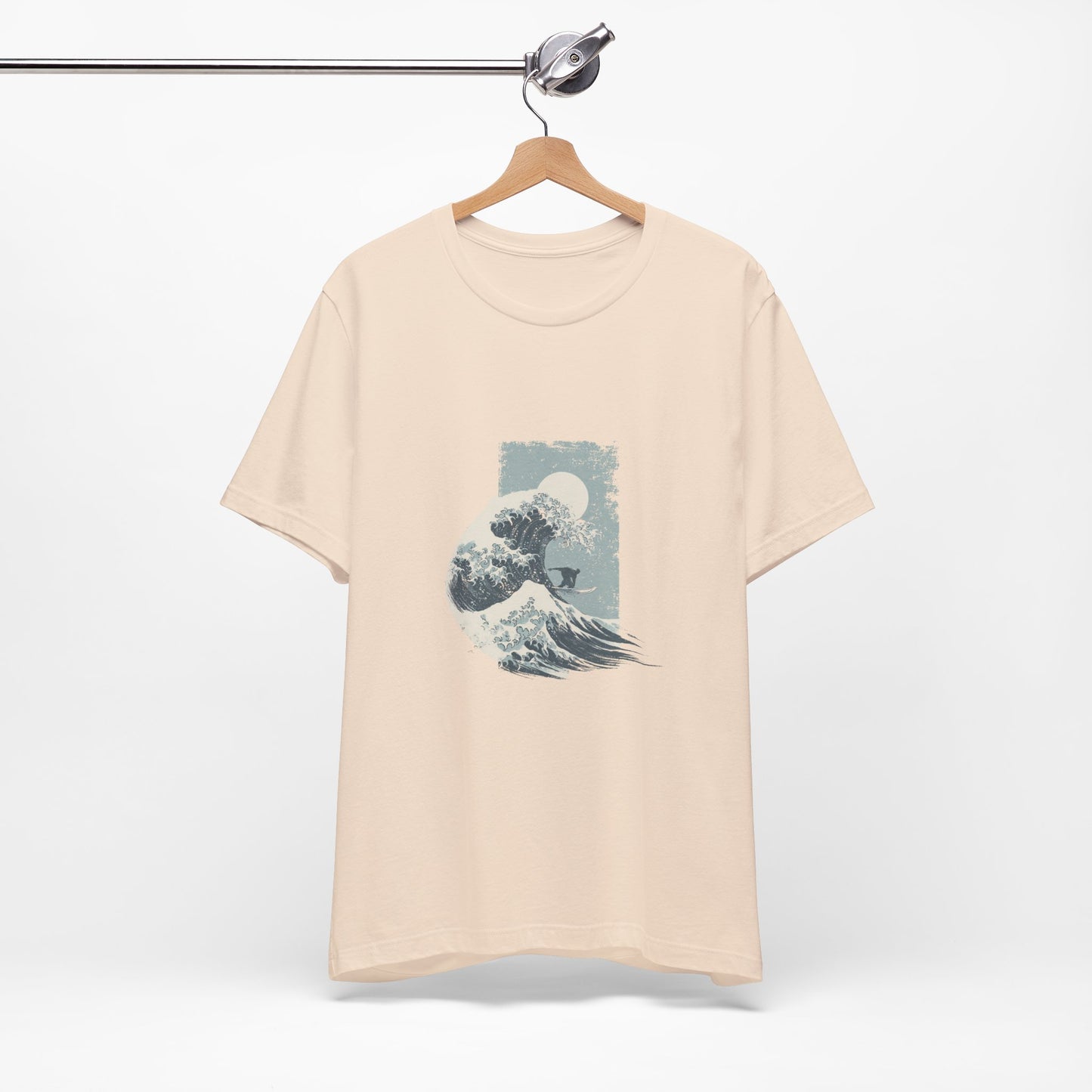 Ocean Wave Art Tee, Unisex Graphic T-Shirt, Beach Lover Gift, Casual Summer Wear, Artistic Cotton Tee