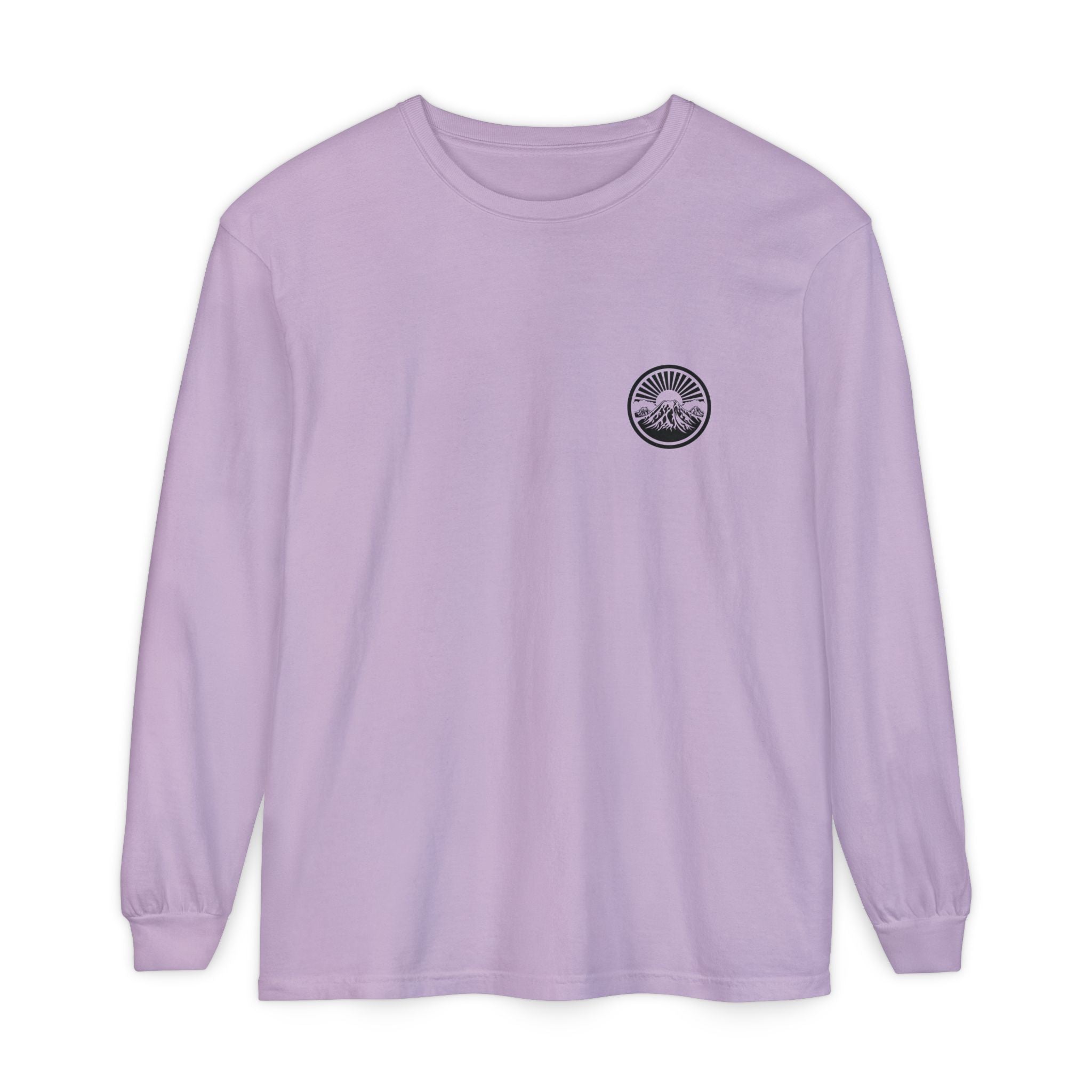 Mountain Sunrise Long Sleeve T-Shirt | Cozy Adventure Tee, Unisex Outdoor Apparel, Camping Gift, Graphic T-Shirt, Nature Lovers Clothing