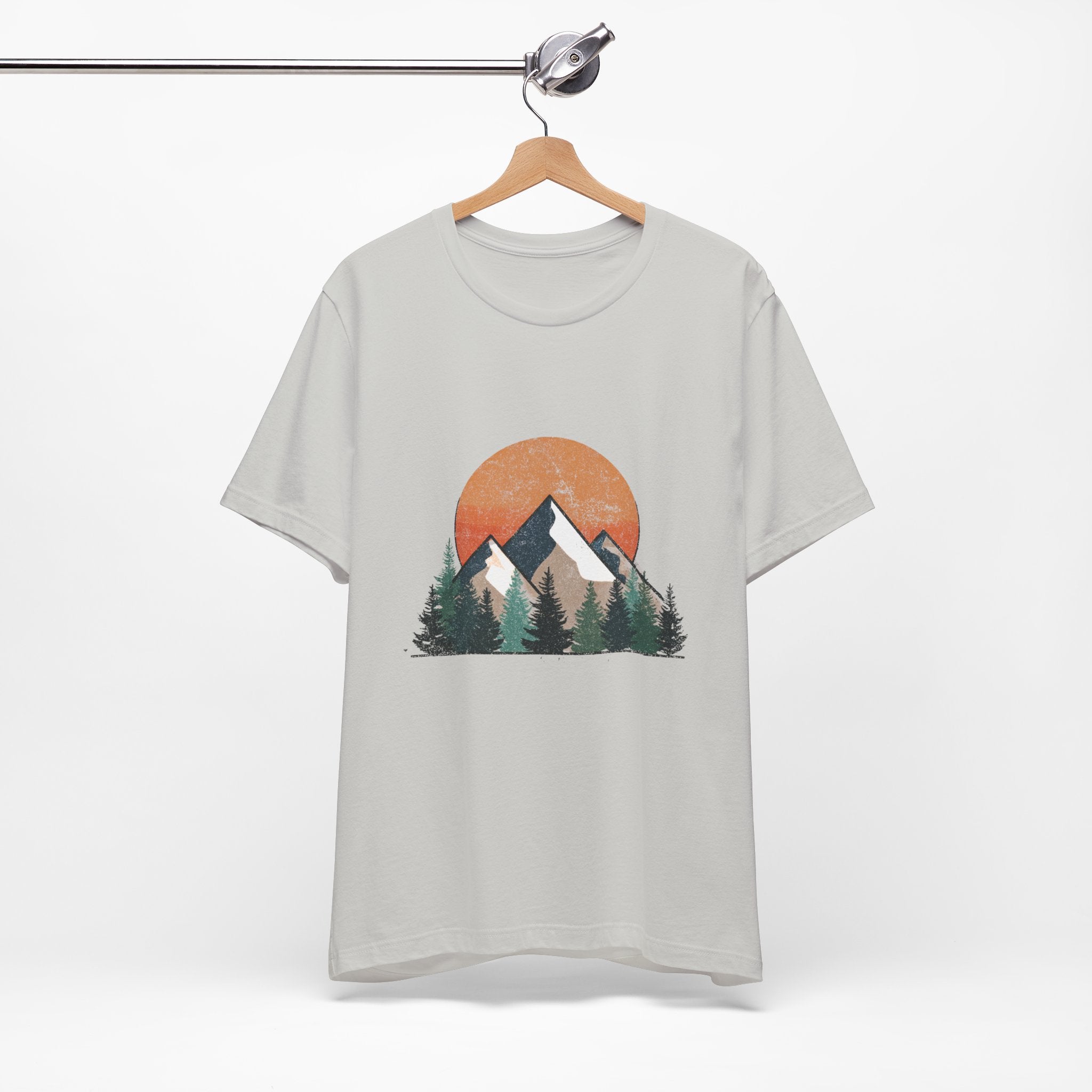 Mountain Sunset Tee, Adventure Apparel, Nature Lover Gift, Eco-Friendly T-Shirt, Casual Wear