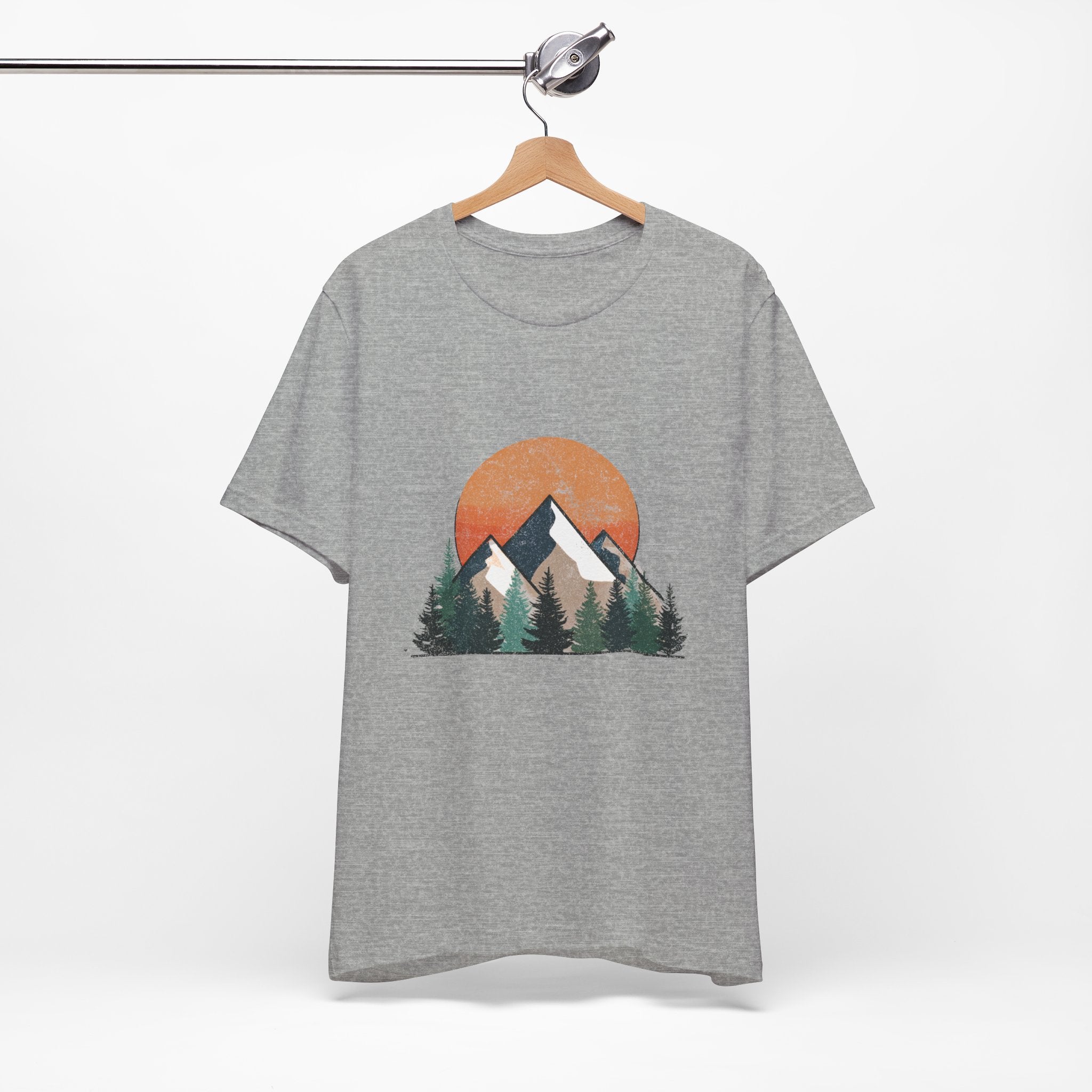 Mountain Sunset Tee, Adventure Apparel, Nature Lover Gift, Eco-Friendly T-Shirt, Casual Wear