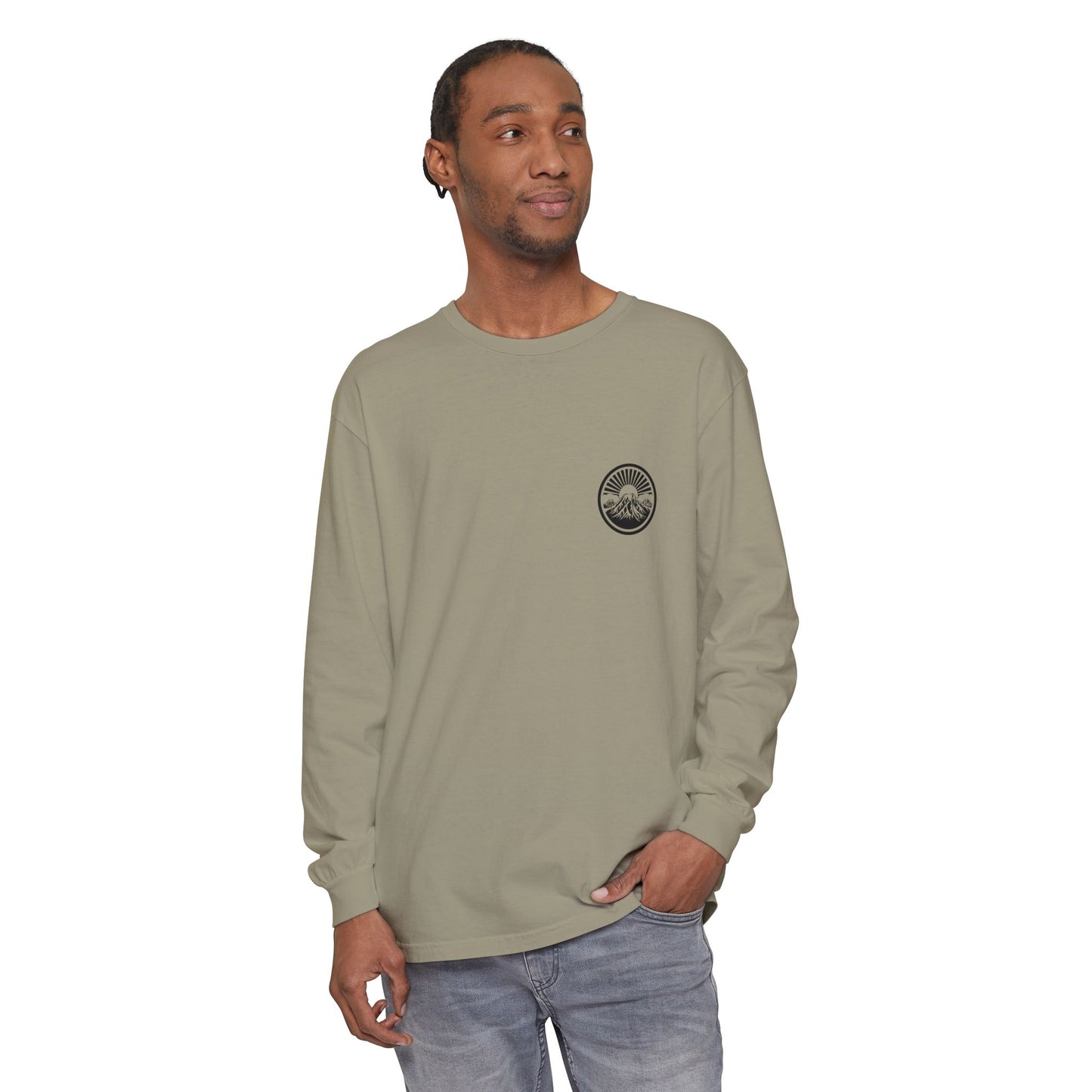 Mountain Sunrise Long Sleeve T-Shirt | Cozy Adventure Tee, Unisex Outdoor Apparel, Camping Gift, Graphic T-Shirt, Nature Lovers Clothing