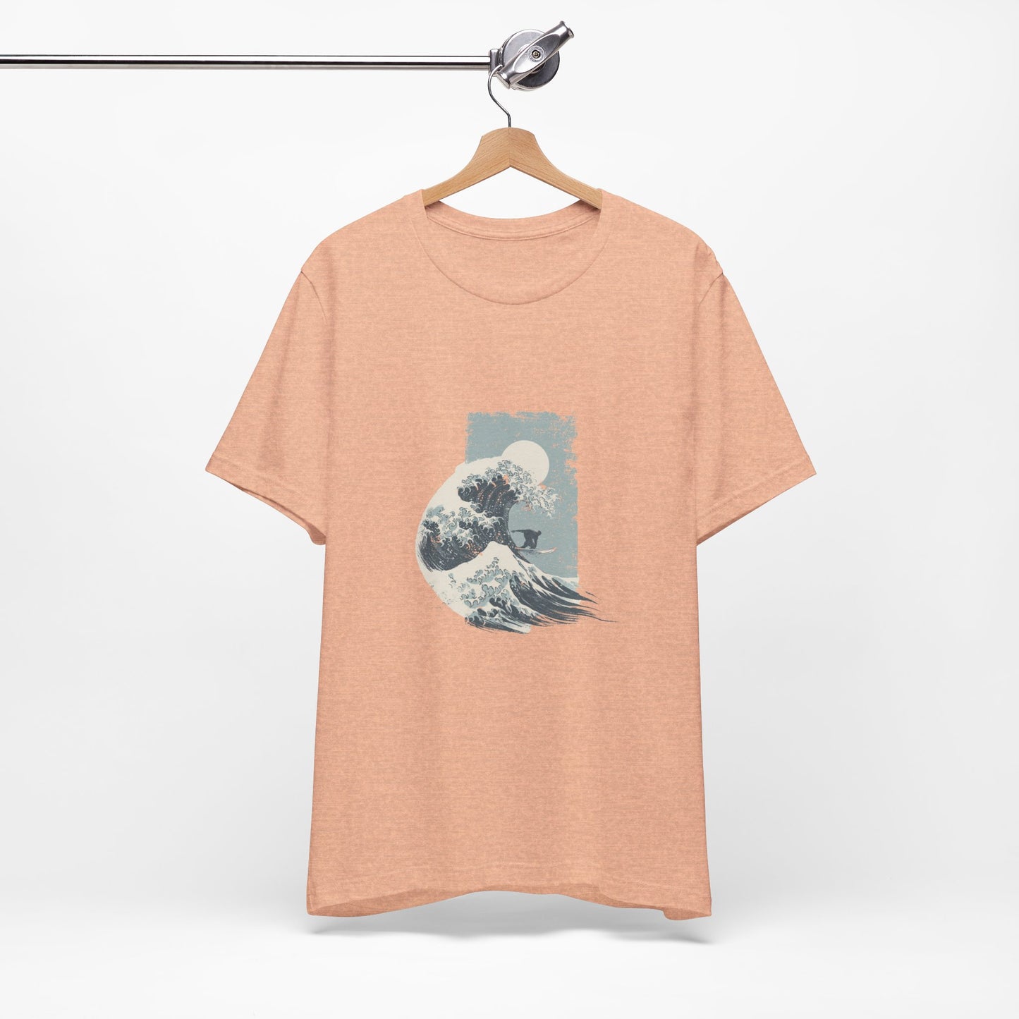 Ocean Wave Art Tee, Unisex Graphic T-Shirt, Beach Lover Gift, Casual Summer Wear, Artistic Cotton Tee
