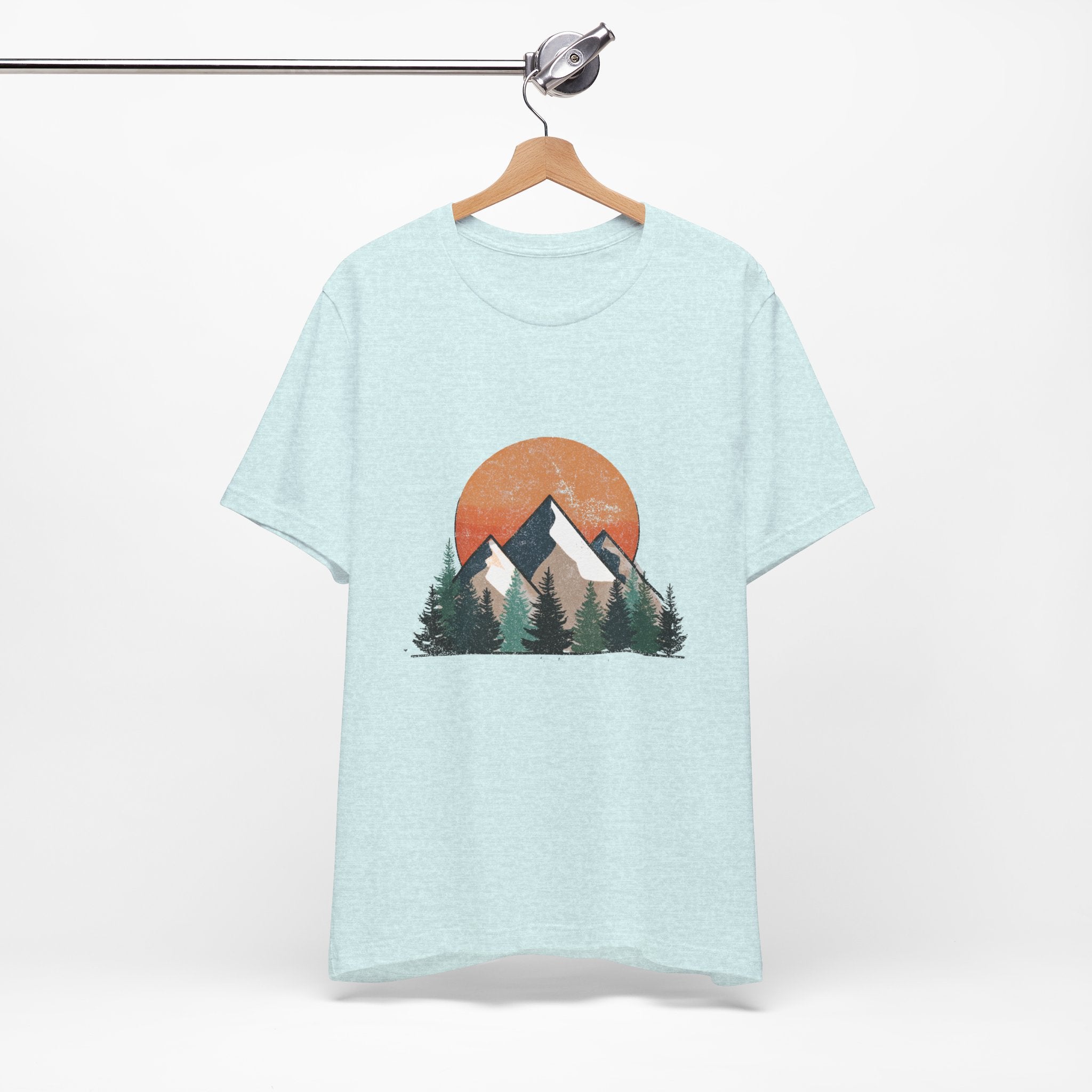 Mountain Sunset Tee, Adventure Apparel, Nature Lover Gift, Eco-Friendly T-Shirt, Casual Wear