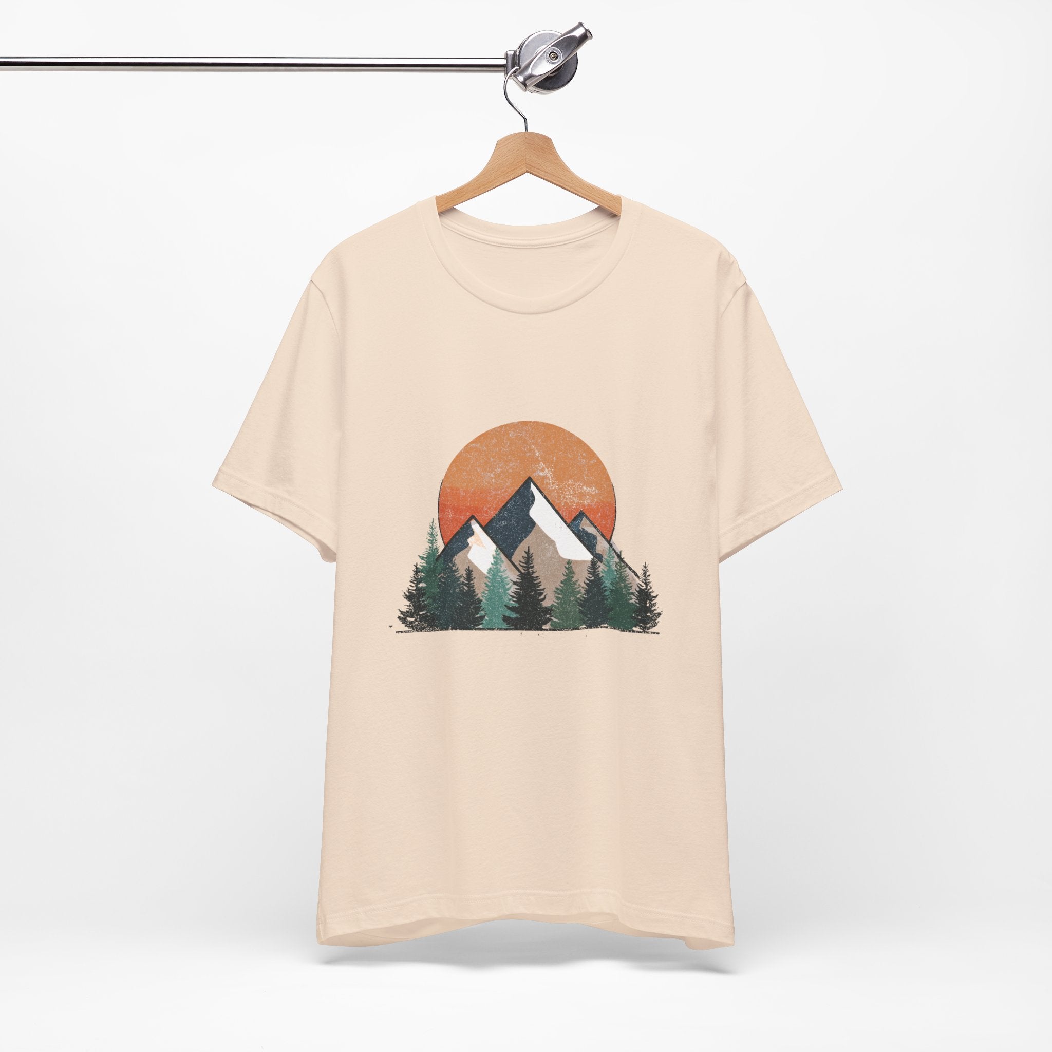 Mountain Sunset Tee, Adventure Apparel, Nature Lover Gift, Eco-Friendly T-Shirt, Casual Wear
