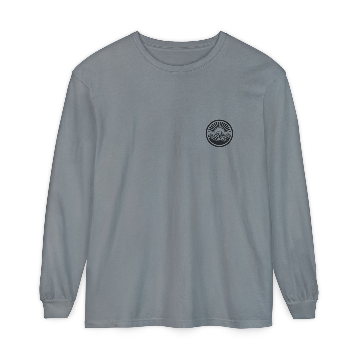 Mountain Sunrise Long Sleeve T-Shirt | Cozy Adventure Tee, Unisex Outdoor Apparel, Camping Gift, Graphic T-Shirt, Nature Lovers Clothing