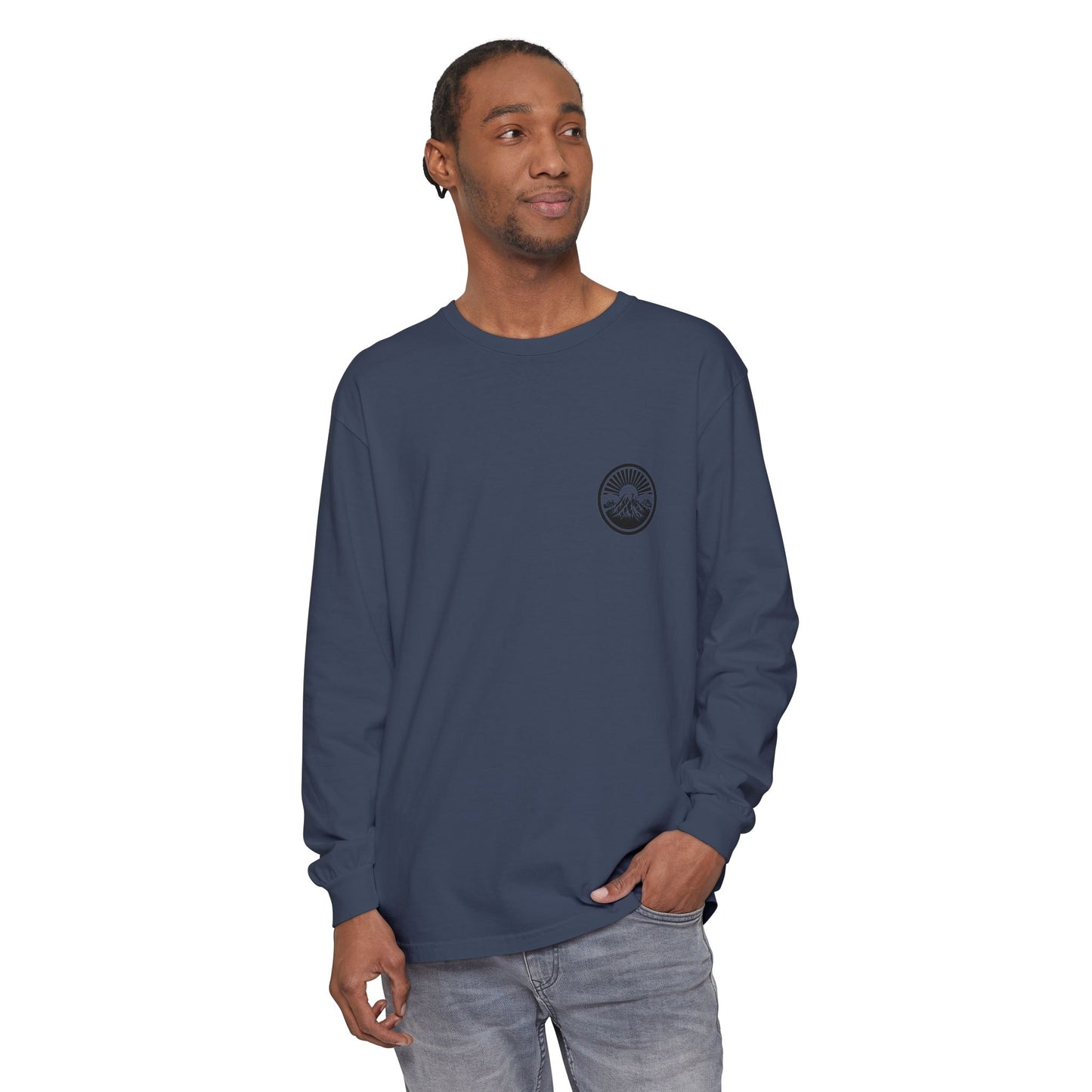 Mountain Sunrise Long Sleeve T-Shirt | Cozy Adventure Tee, Unisex Outdoor Apparel, Camping Gift, Graphic T-Shirt, Nature Lovers Clothing