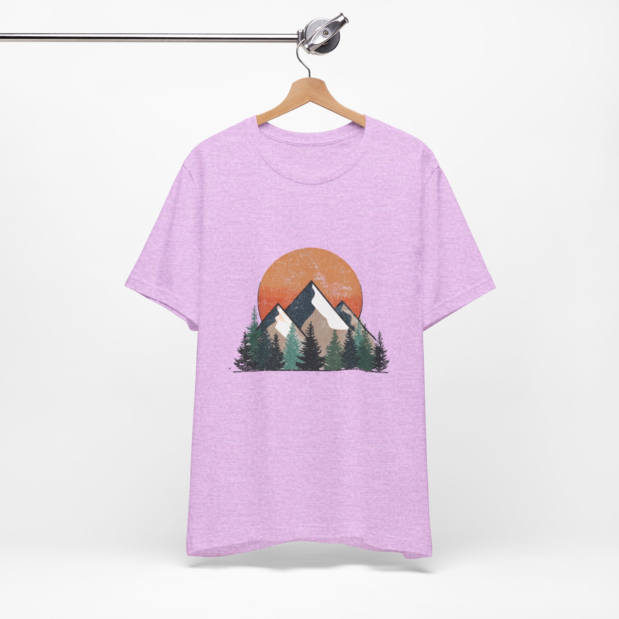 Mountain Sunset Tee, Adventure Apparel, Nature Lover Gift, Eco-Friendly T-Shirt, Casual Wear