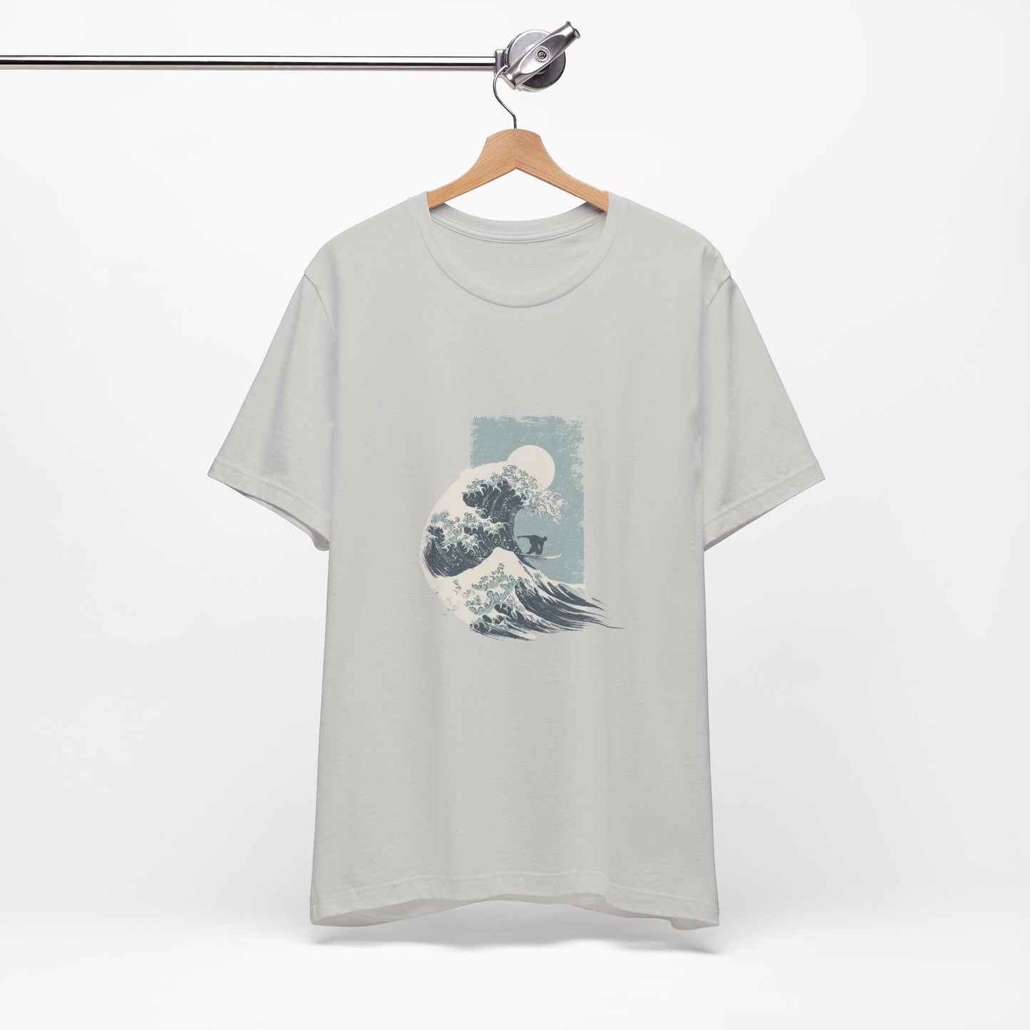 Ocean Wave Art Tee, Unisex Graphic T-Shirt, Beach Lover Gift, Casual Summer Wear, Artistic Cotton Tee