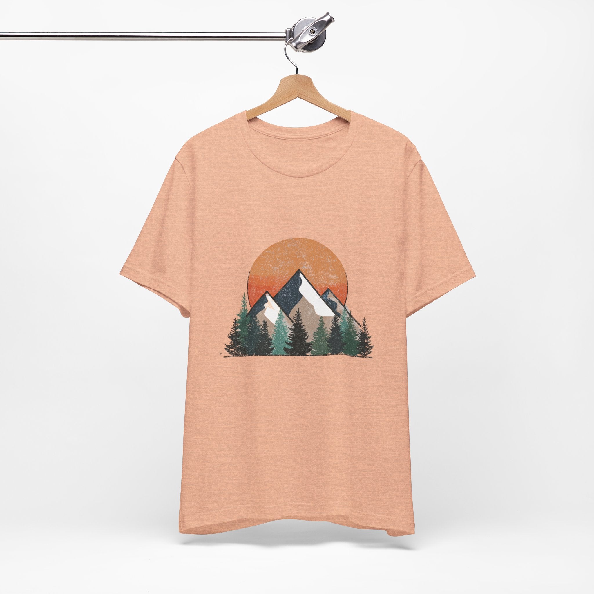 Mountain Sunset Tee, Adventure Apparel, Nature Lover Gift, Eco-Friendly T-Shirt, Casual Wear